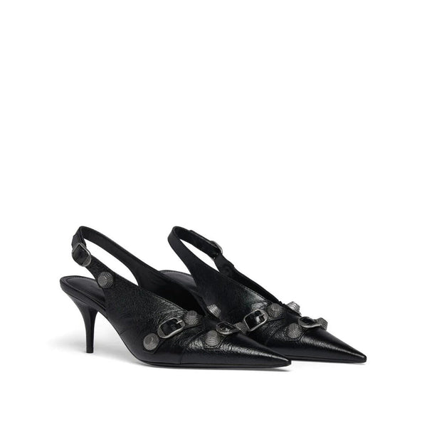 Balenciaga premium pumps detail and craftsmanship close-up