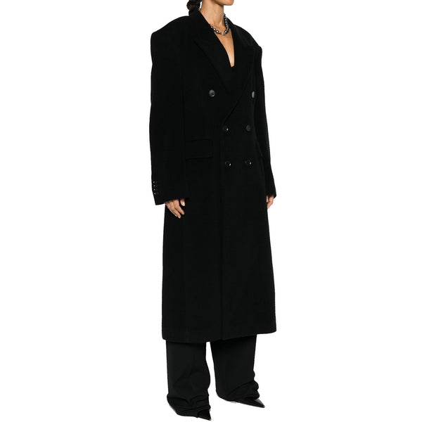 Balenciaga premium coats detail and craftsmanship close-up