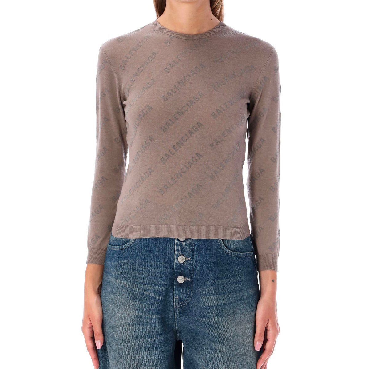 Balenciaga Sweaters? BALENCIAGA Knit Pullover for Women - Cozy and Stylish Luxury Designer Knit Sweater