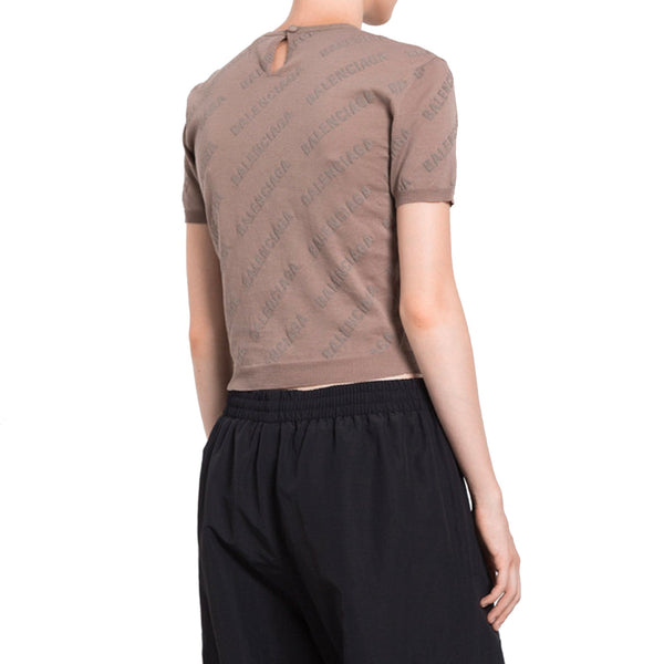 Balenciaga Sweaters? BALENCIAGA Knit Top with Keyhole Detail for Women Luxury Designer Knit Sweater