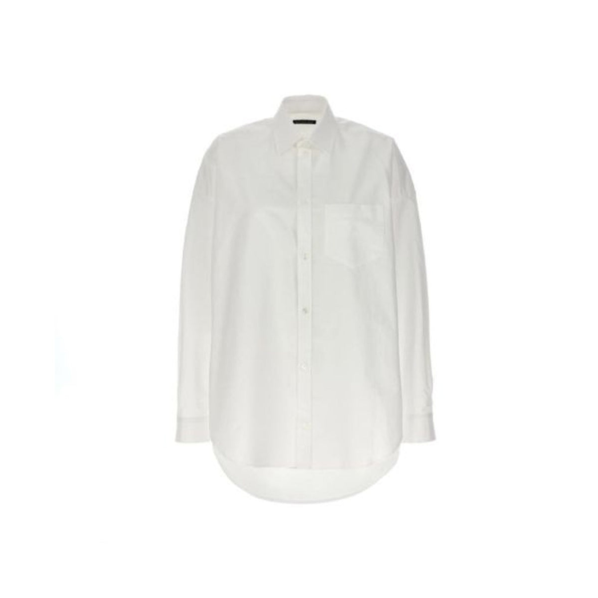 Balenciaga Tops? BALENCIAGA Oversize Shirt - Essential White Design Premium Designer Casual Top