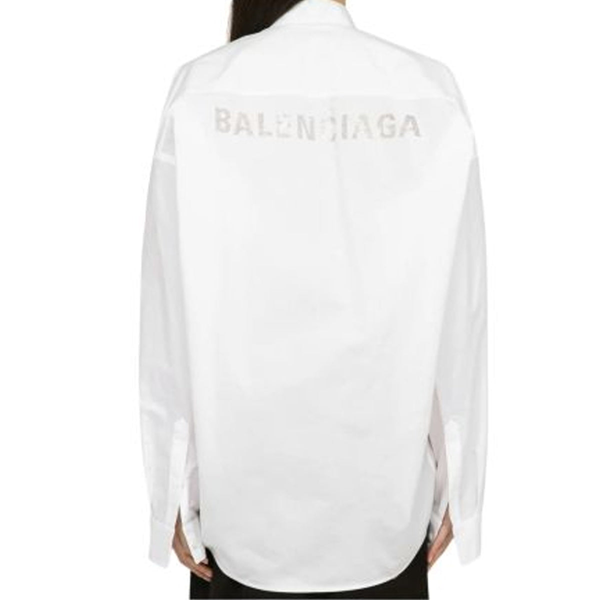 Balenciaga Tops? BALENCIAGA Oversize Shirt - Essential White Design Premium Designer Casual Top