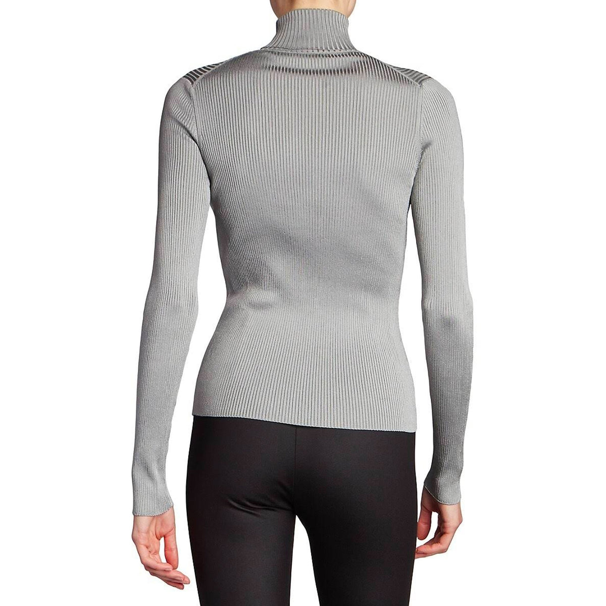 Balenciaga Sweaters? BALENCIAGA Ribbed Turtleneck Sweater for Women Luxury Designer Knit Sweater