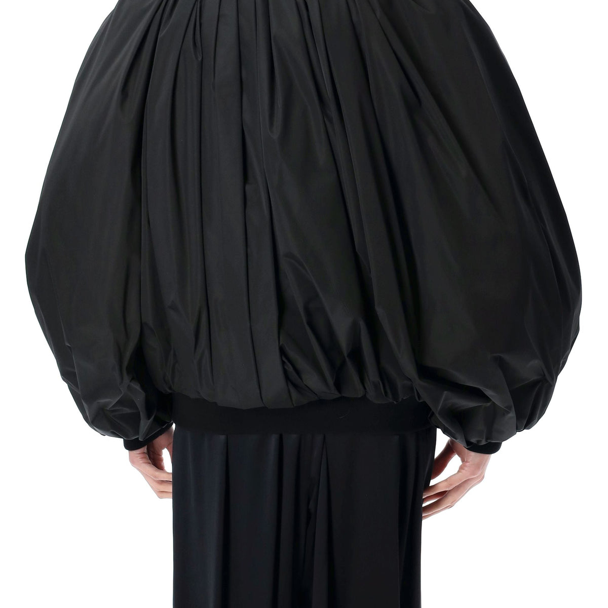 Balenciaga Jackets? BALENCIAGA Draped Oversized Bomber Luxury Designer Outerwear Jacket
