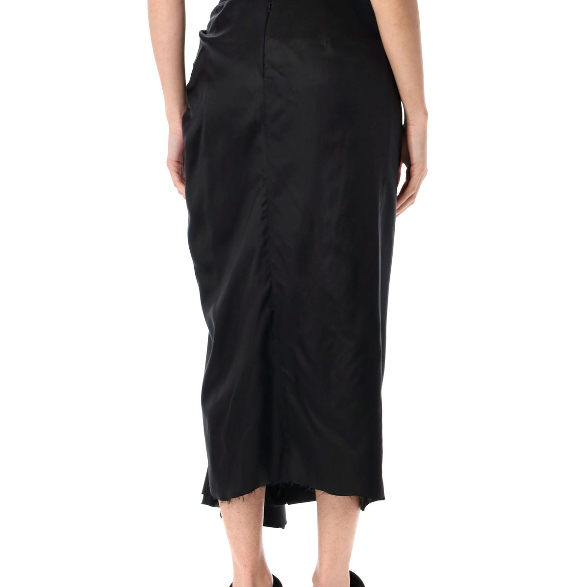 Balenciaga Skirts- BALENCIAGA Draped Midi Skirt - Size 36 Chic Everyday Designer Skirt