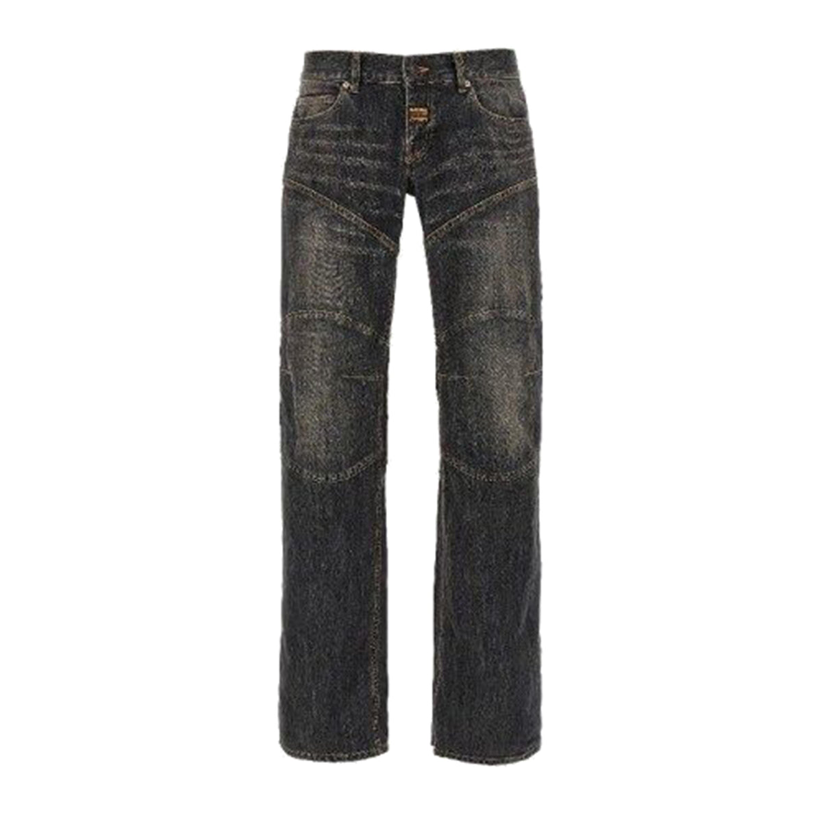 Balenciaga Jeans- BALENCIAGA Fitted Low-Waist Pants for Men - Spring Summer 25 Premium Designer Denim Jeans