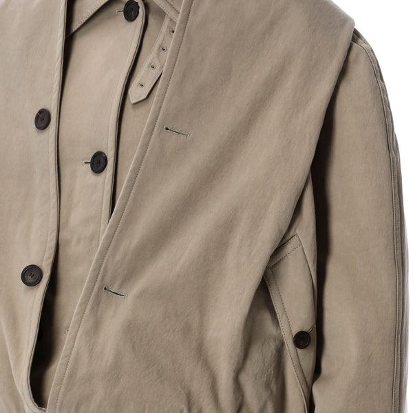 Balenciaga outerwear side profile designer luxury fashion