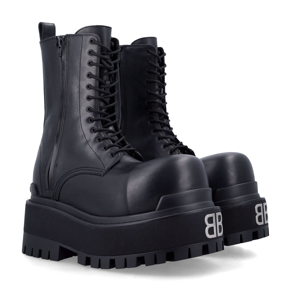 Balenciaga Shoes- BALENCIAGA Giant Platform Boots with Worn-Out Effect Comfortable Everyday Designer Shoes