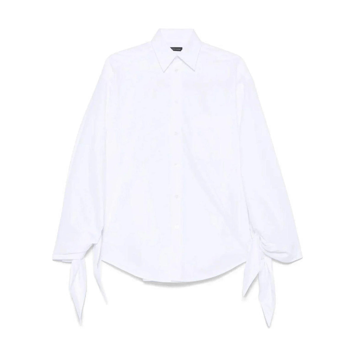 Balenciaga Tops? BALENCIAGA Knotted Cuff Blouse for Women Elegant Everyday Designer Top