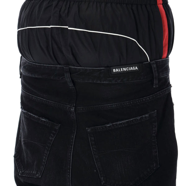 Balenciaga jeans side profile designer luxury fashion