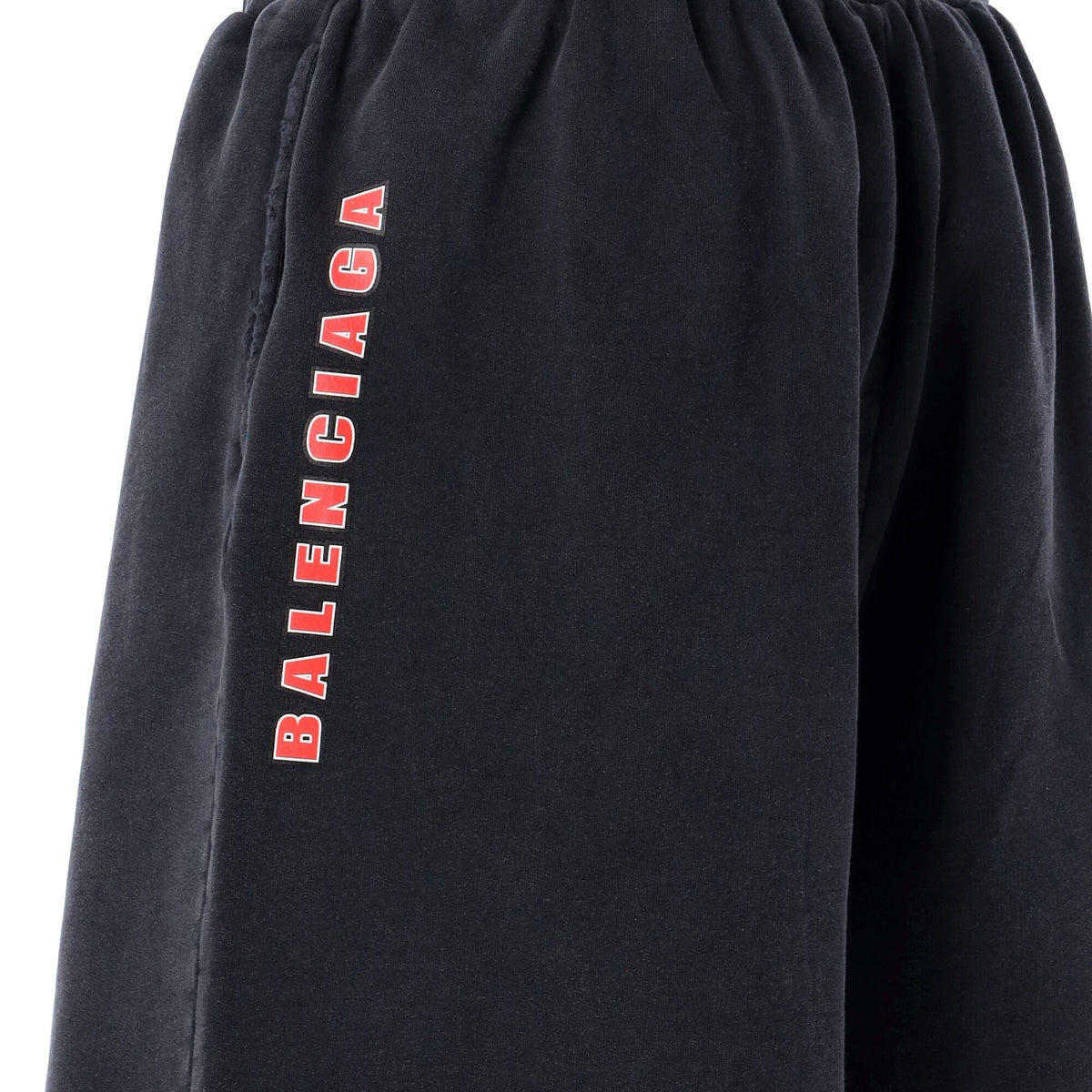 Balenciaga Shorts? BALENCIAGA Logo Print Sweatshorts - Loose Fit (Large) Premium Designer Casual Shorts