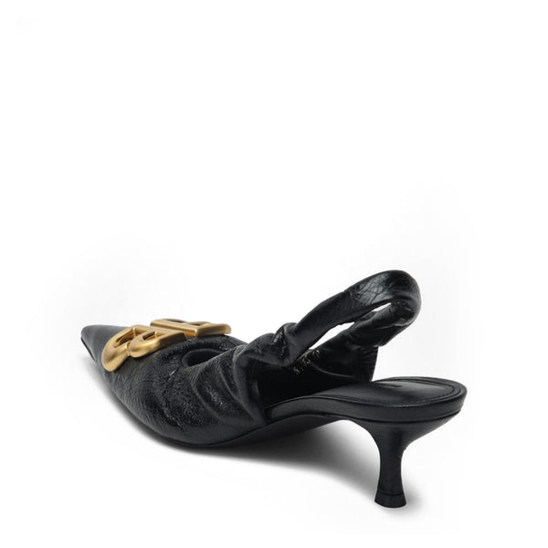 Balenciaga premium pumps detail and craftsmanship close-up
