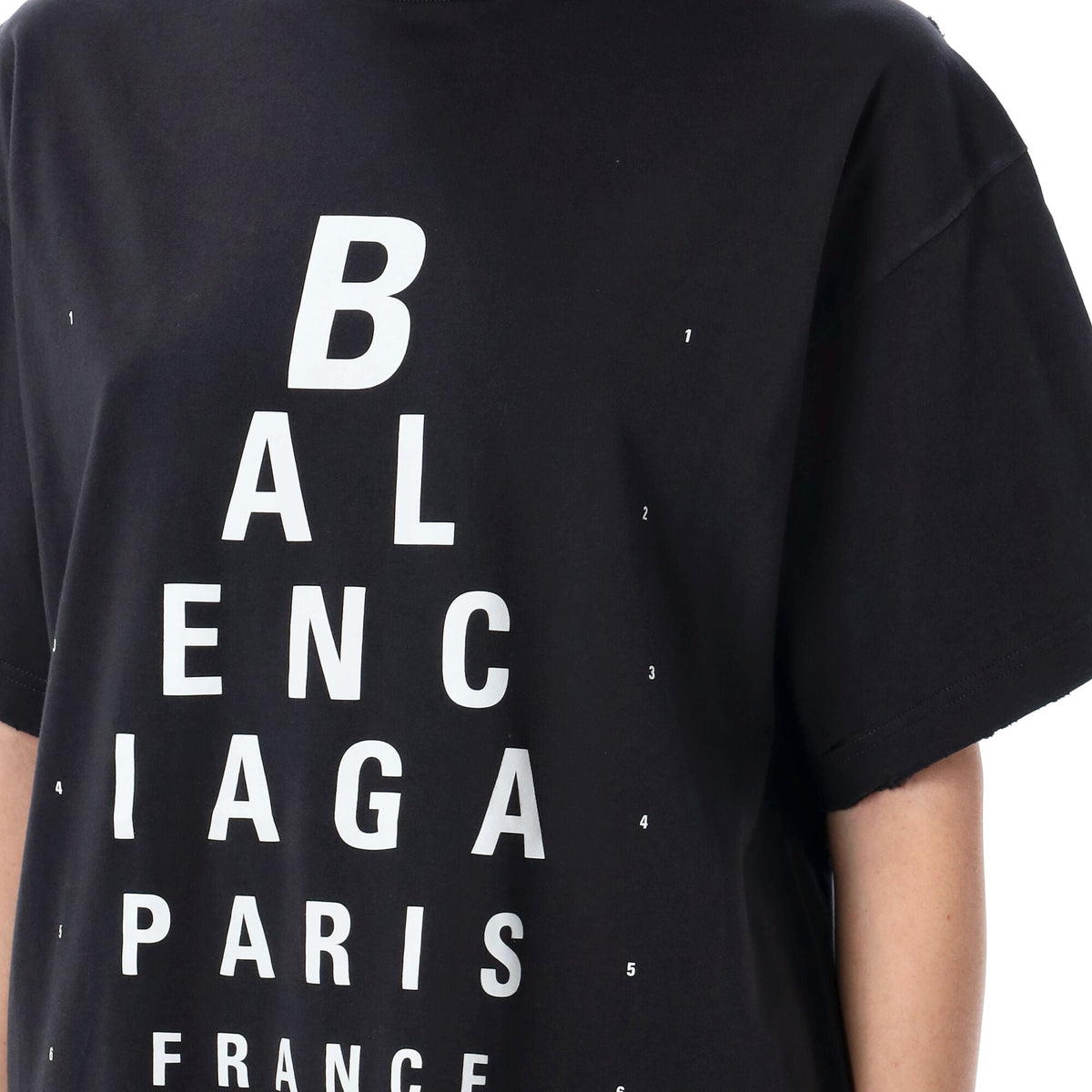 Balenciaga Polo Shirts? BALENCIAGA Oversized Optical Artwork T-Shirt - Size 1 Premium Everyday Polo Shirt