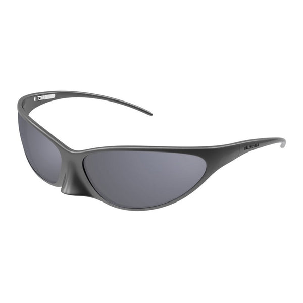 Close-up of Balenciaga sunglasses hardware and fine stitching