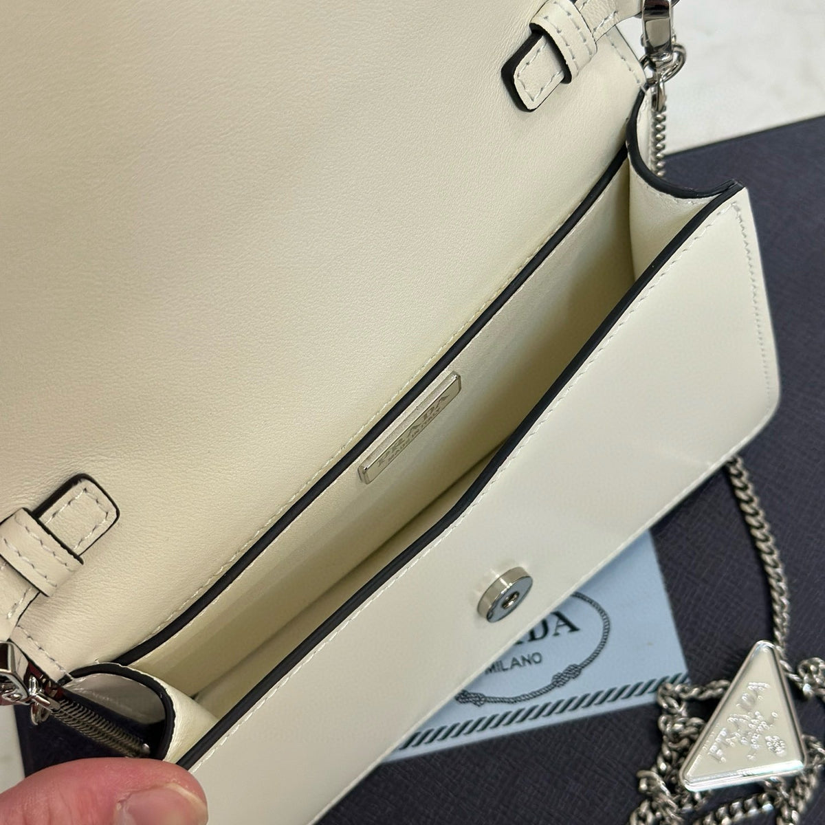 Bags- Pd Triangle Logo Buffed Shoulder Bag Elegant Everyday Designer Handbag