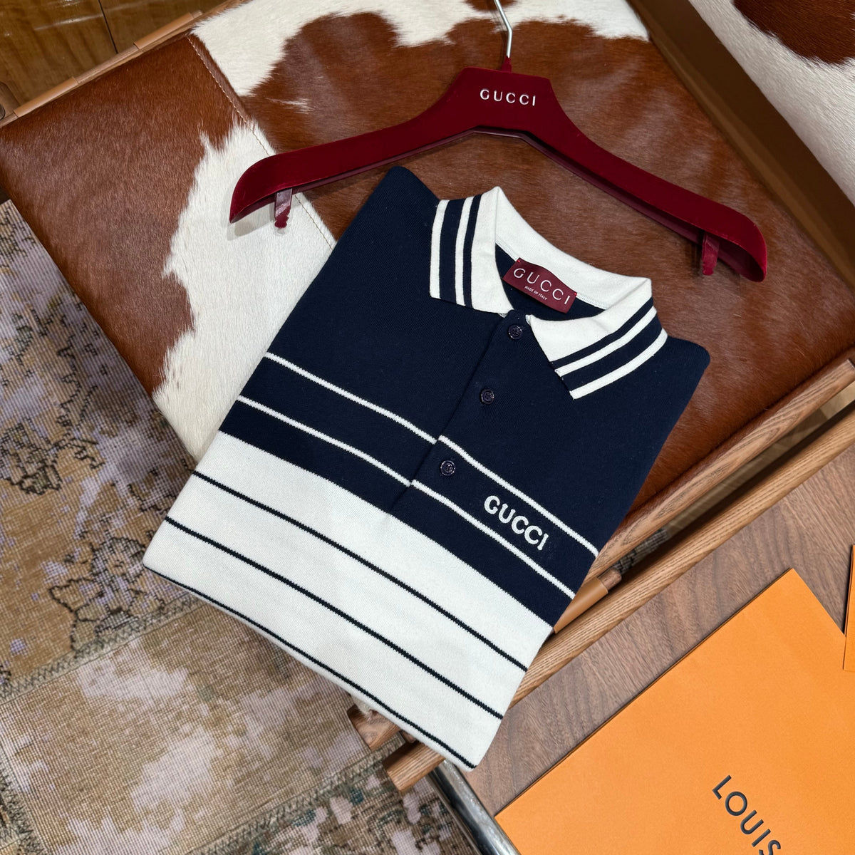 Gucci Polo Shirts- Gucci Polo Shirt Classic Designer Cotton Polo Shirt