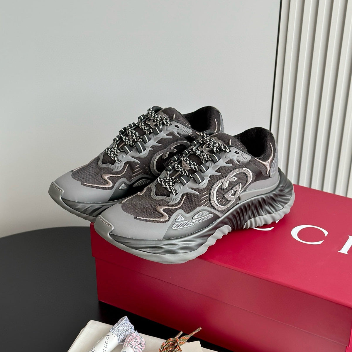Gucci Shoes- Gucci Ripple Trainers Luxury Lifestyle Designer Footwear