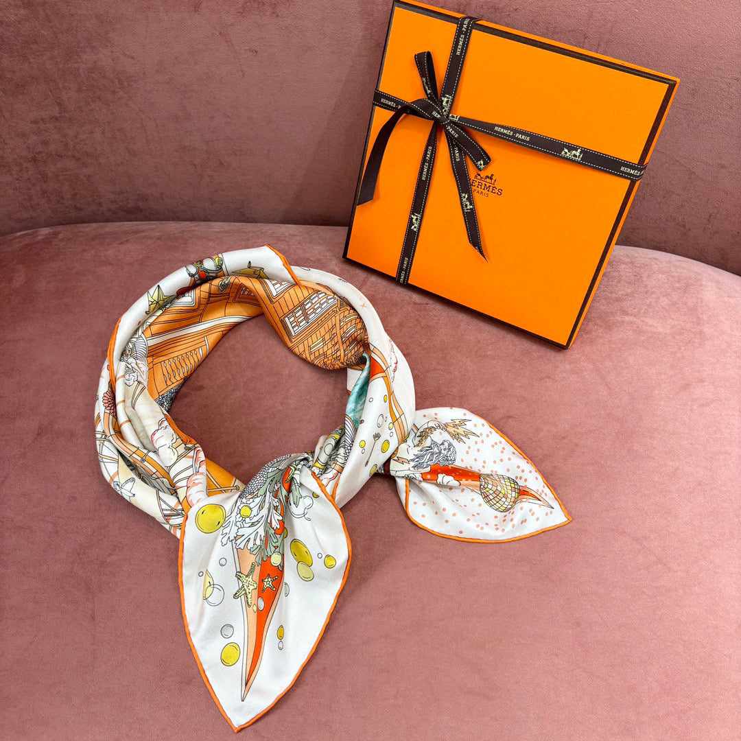 Accessories- Herm Scarve Luxury Designer Fashion Accessory