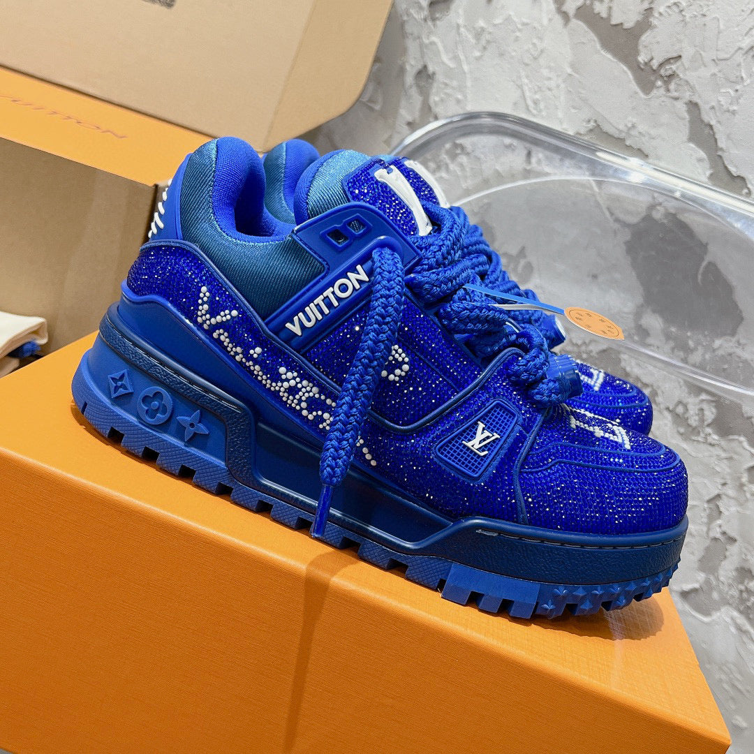 Louis Vuitton Shoes- Louis Vuitton Lou Trainers Comfortable Everyday Designer Shoes