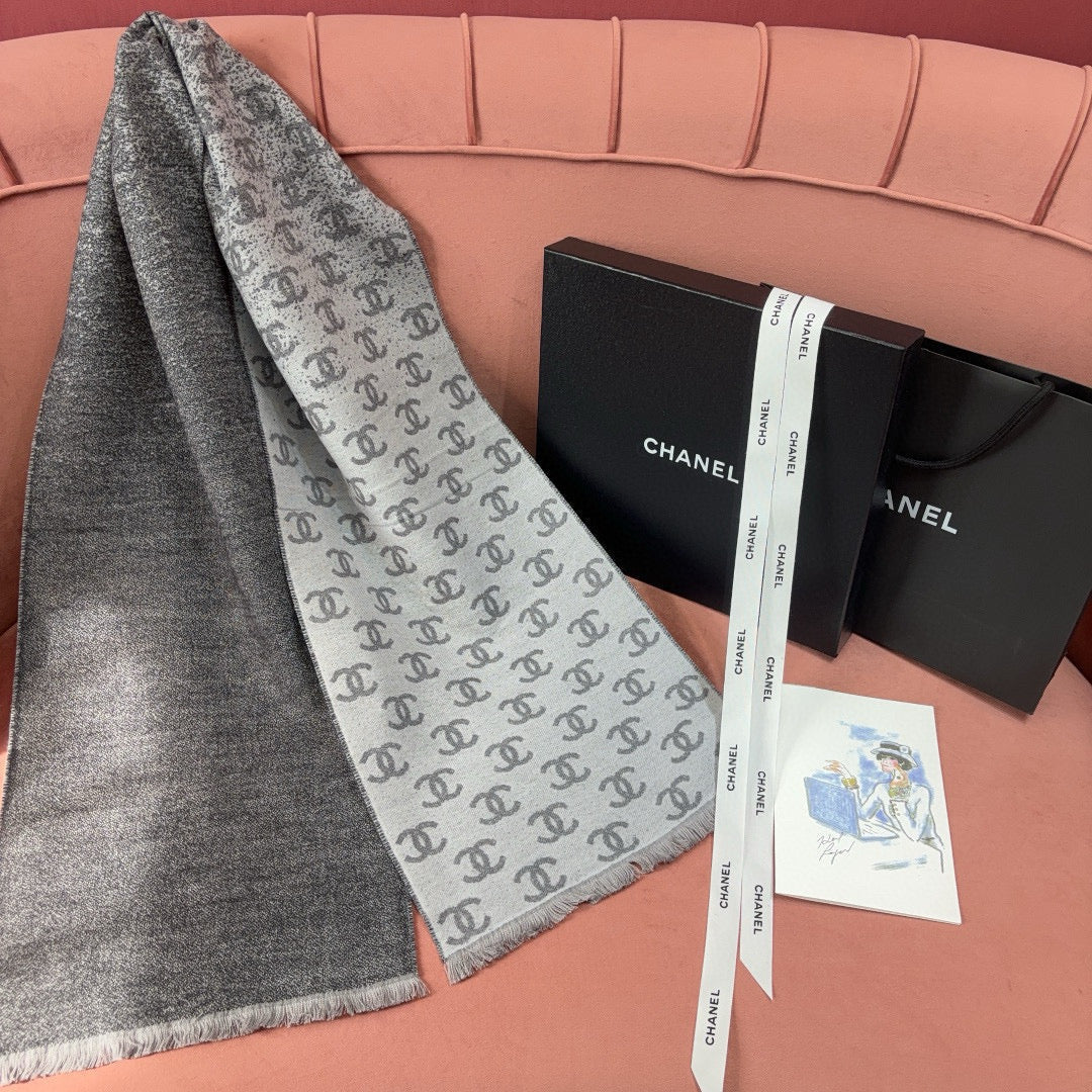 Chanel Scarves- Chanel Scarf Elegant Everyday Designer Scarf
