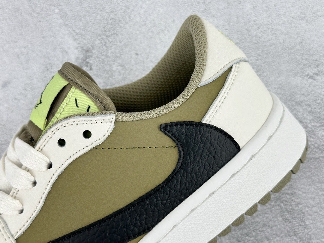 Jordan Shoes- Jordan Travis S x Jordan 1 Low Luxury Lifestyle Designer Footwear