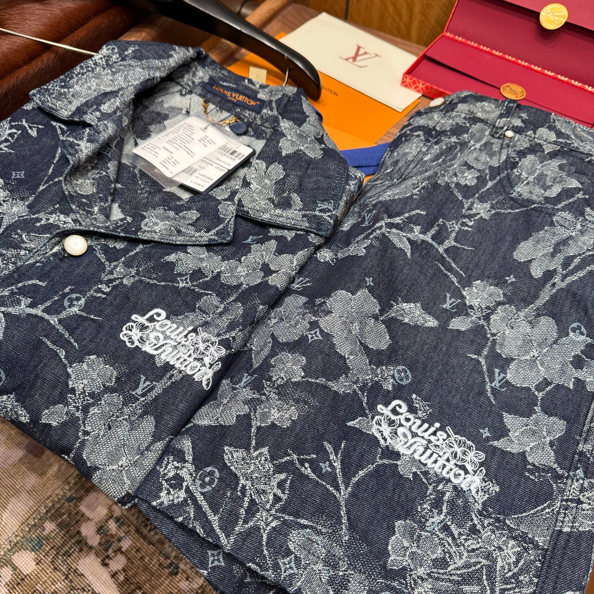 Louis Vuitton Tops- Louis Vuitton Lou Denim Shirt Elegant Everyday Designer Top