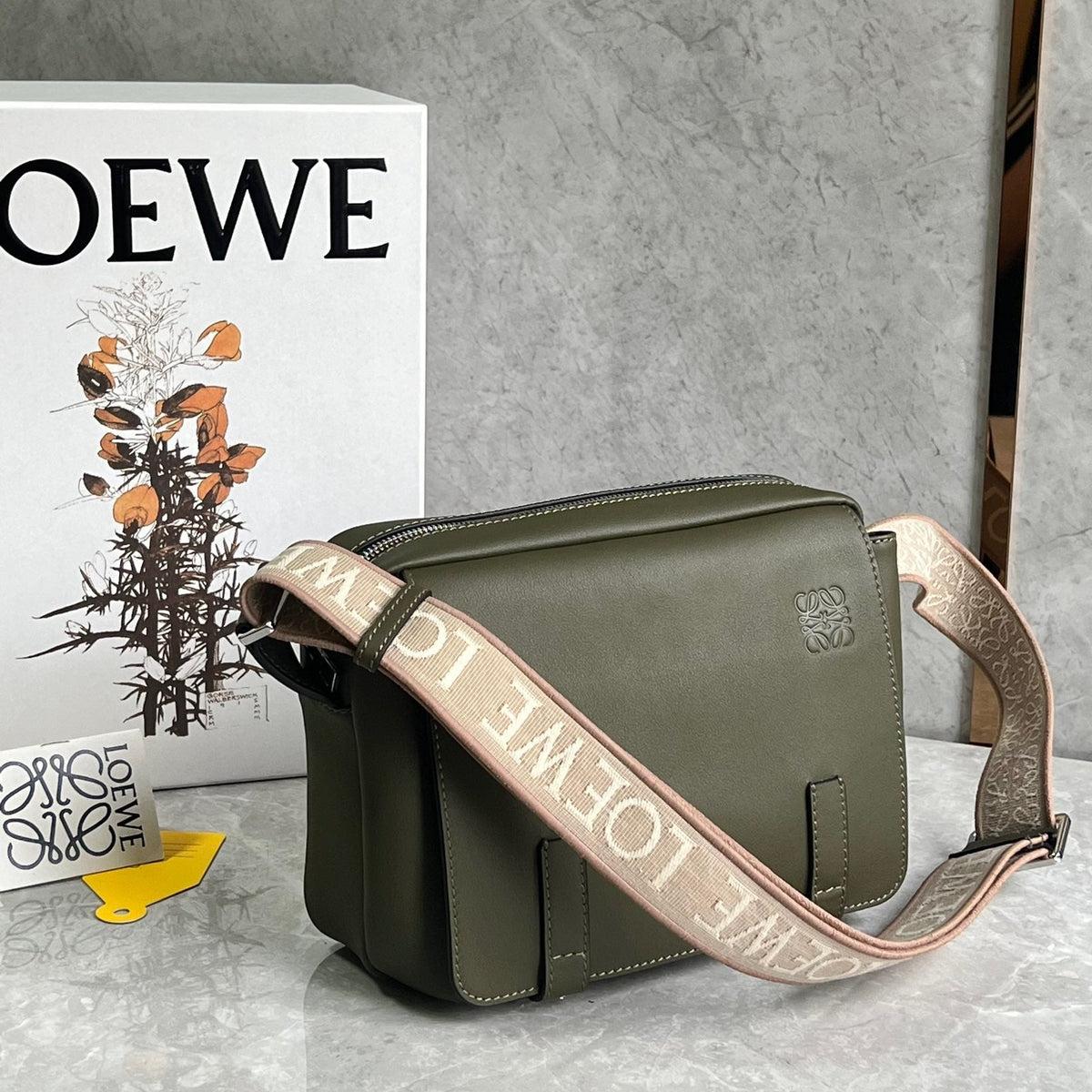 Bags- Loew XS Military Messenger Bag Elegant Everyday Designer Handbag