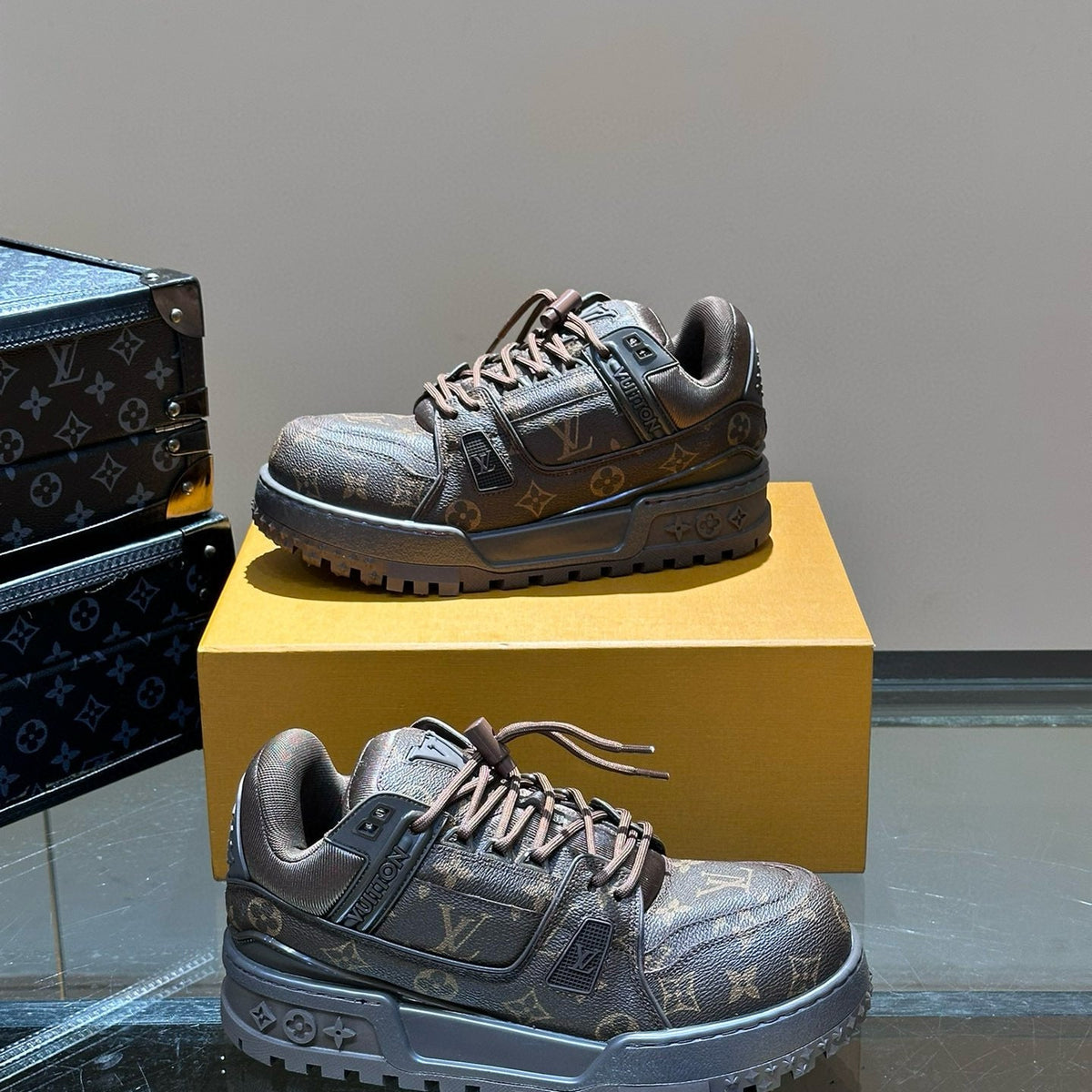 Louis Vuitton Shoes- Louis Vuitton Lou Trainers Luxury Lifestyle Designer Footwear