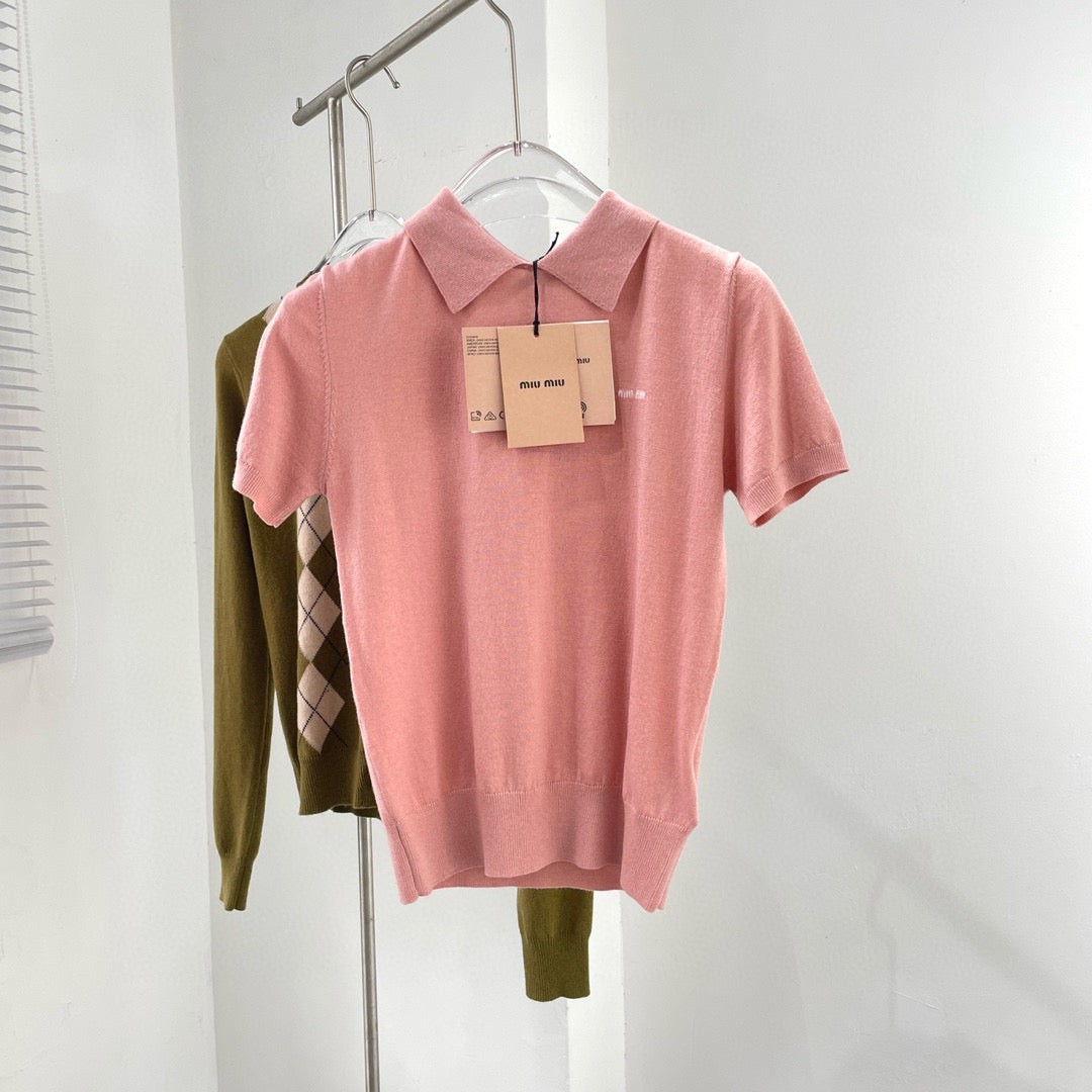 Tops- Miu M Top Premium Designer Casual Top