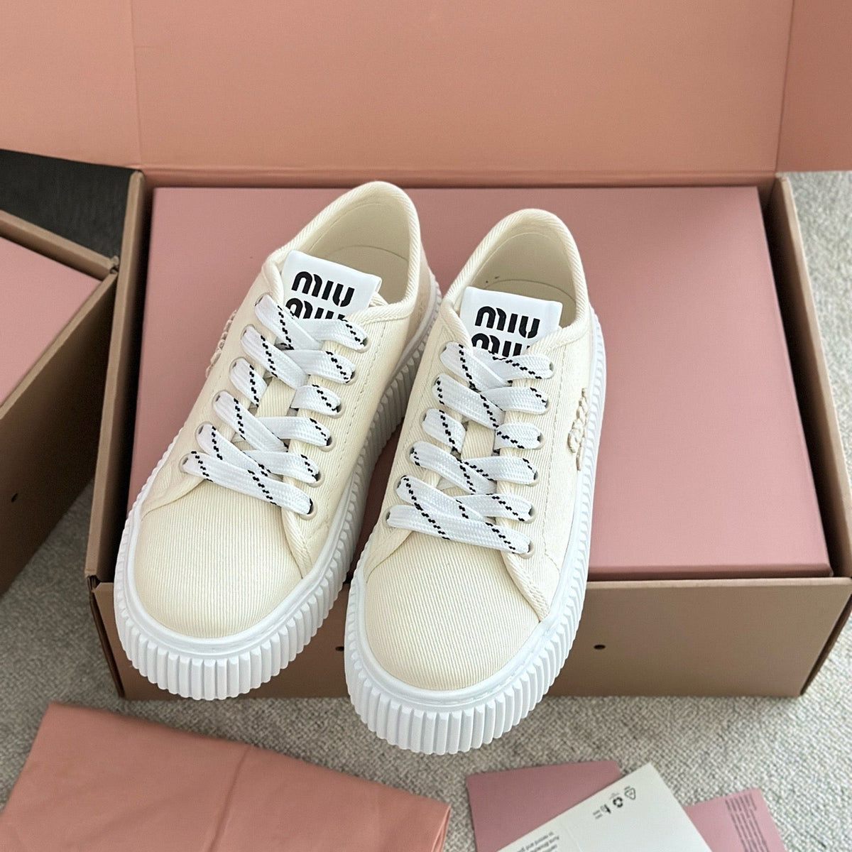 Shoes- Miu M Trainers Comfortable Everyday Designer Shoes