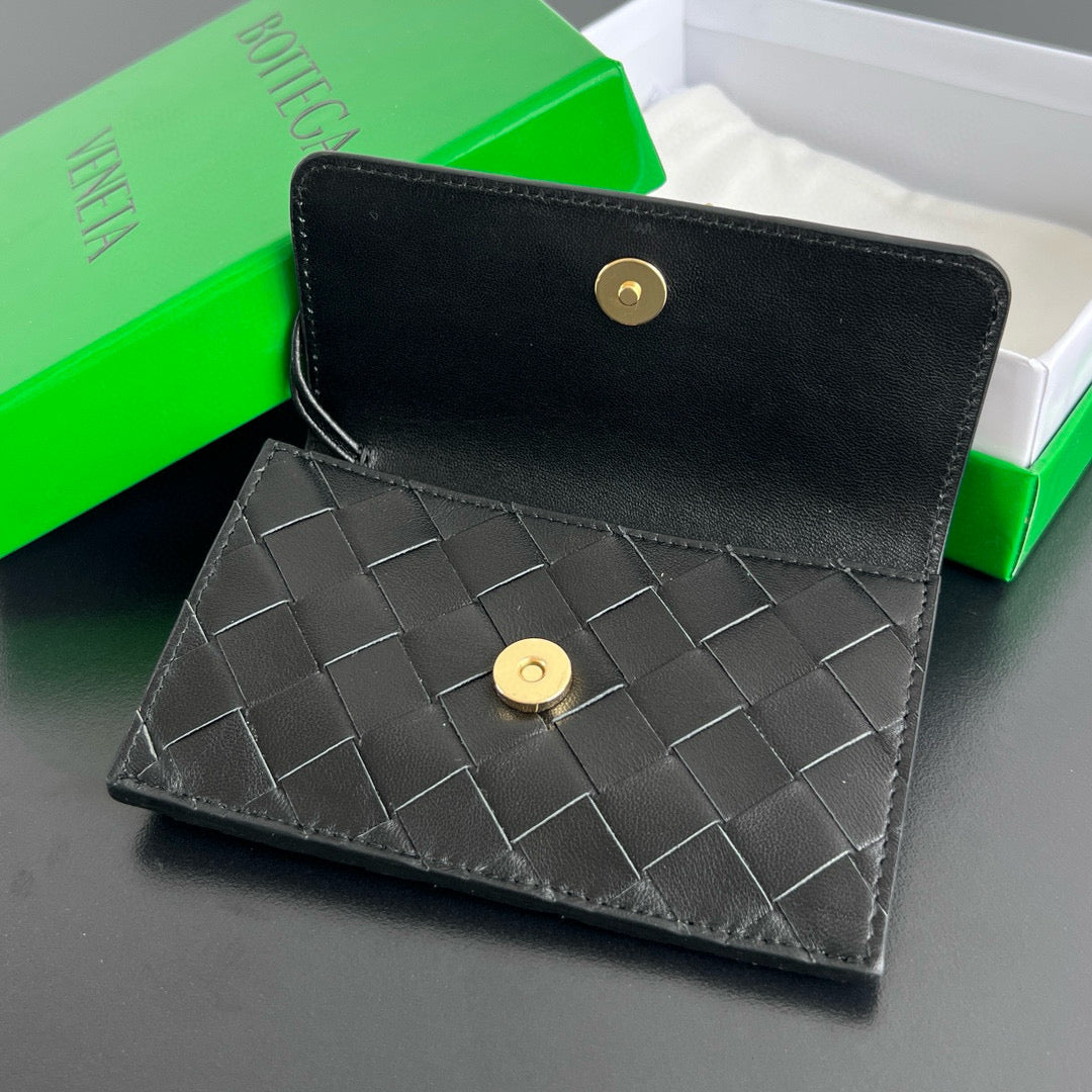 Bottega Veneta Wallets- Bottega Veneta Andiamo Zippered Card Case Compact Luxury Card Wallet