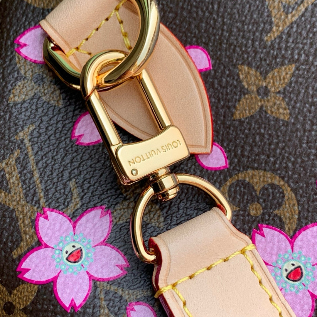 Louis Vuitton Bags- Louis Vuitton Lou x Murakami Speedy 25 Bag Luxury Designer Leather Handbag