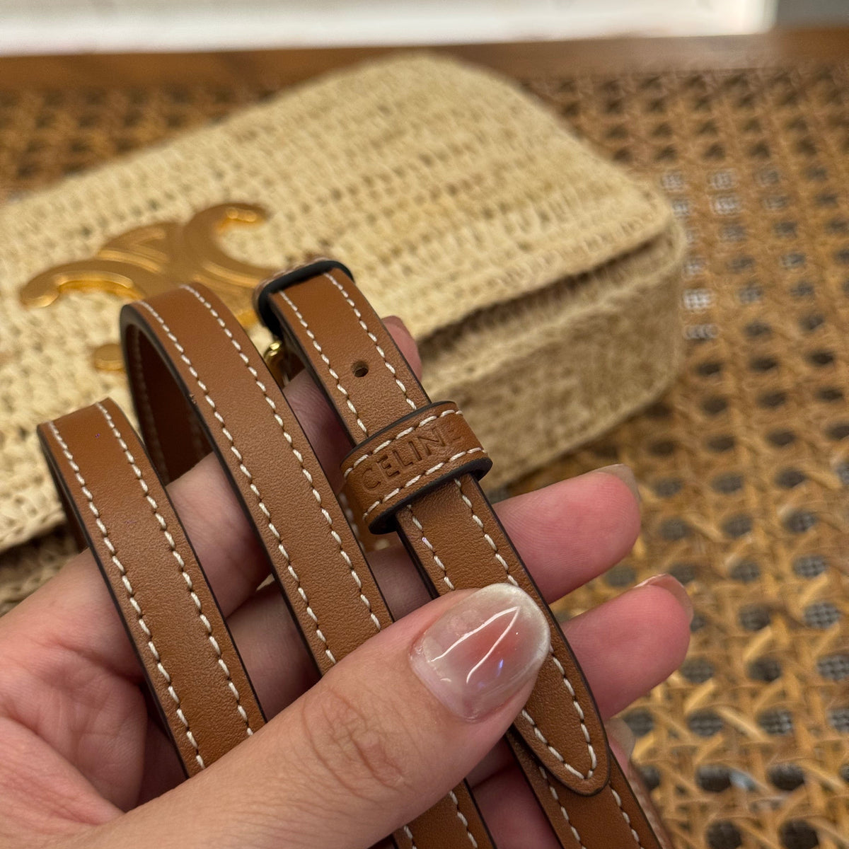 Bags- Cel Multipochette In Raffia Bag Luxury Designer Leather Handbag