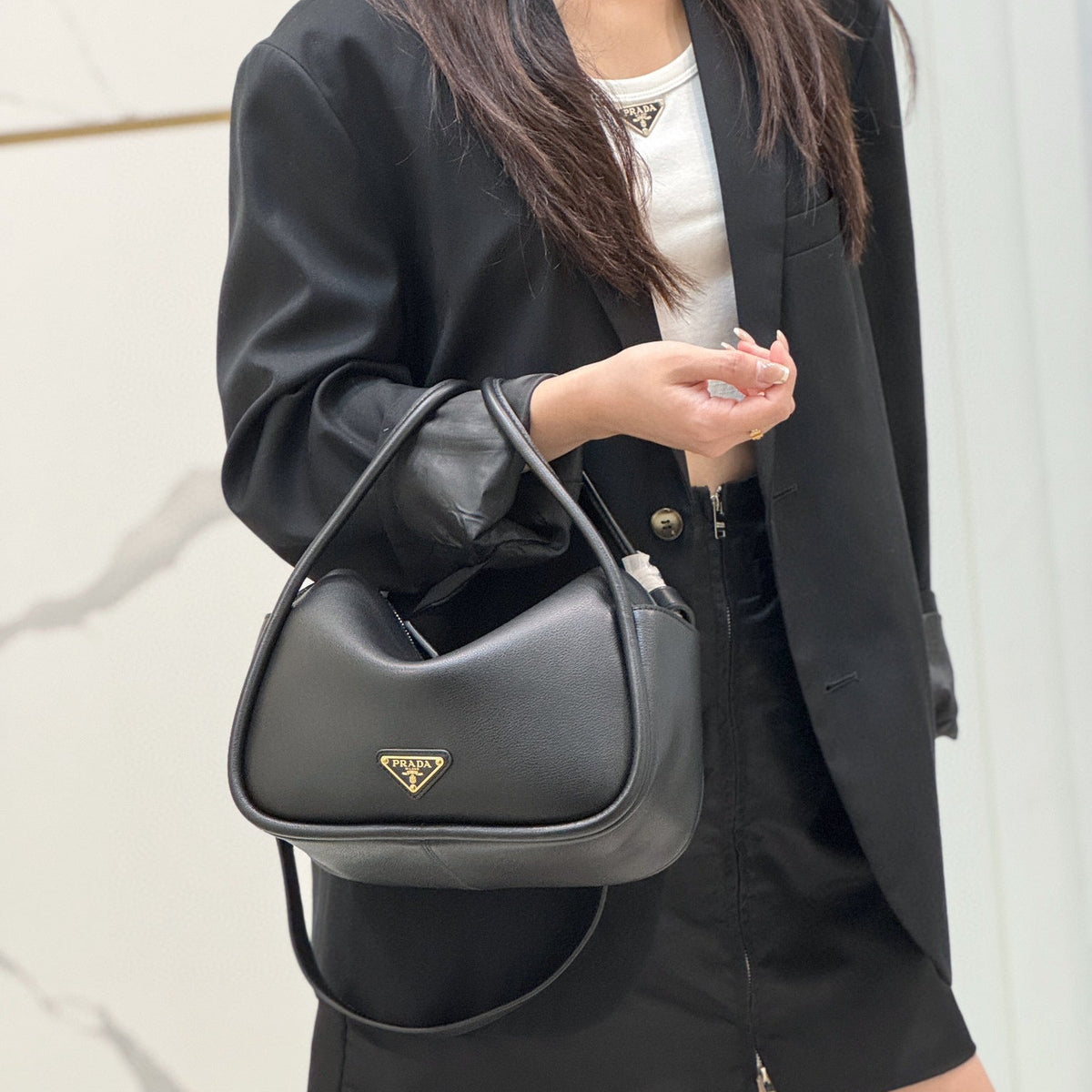 Bags- Pd Leather Handbag Premium Designer Shoulder Bag