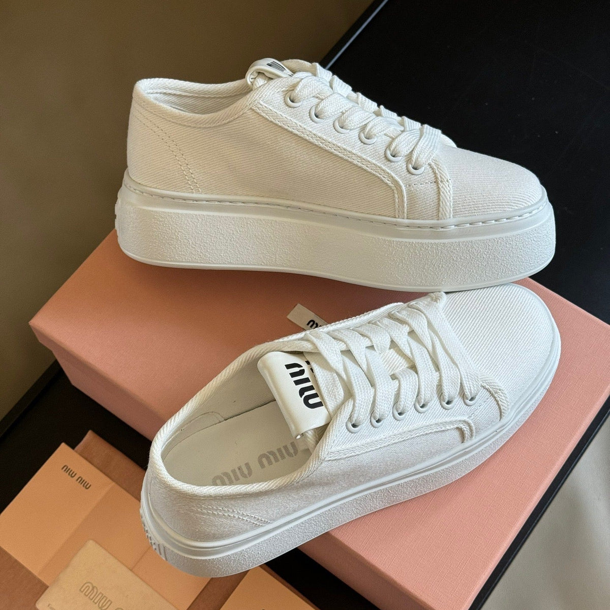Shoes- Miu M Trainers Luxury Lifestyle Designer Footwear