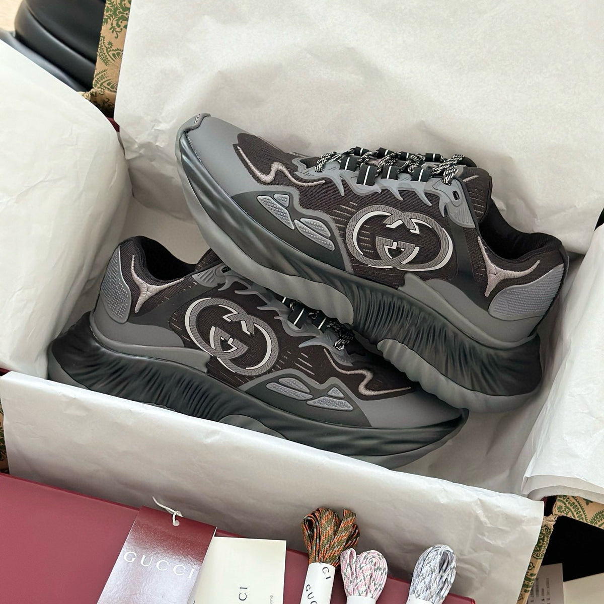 Gucci Shoes- Gucci Ripple Trainers Luxury Lifestyle Designer Footwear