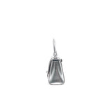 Side view of Balenciaga handbag Silver premium designer bag