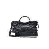 Balenciaga women's handbag Black luxury designer leather
