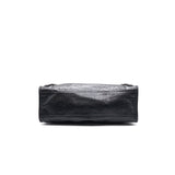 Side view of Balenciaga handbag Black premium designer bag