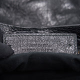 Balenciaga authentic luxury handbag Black leather craftsmanship