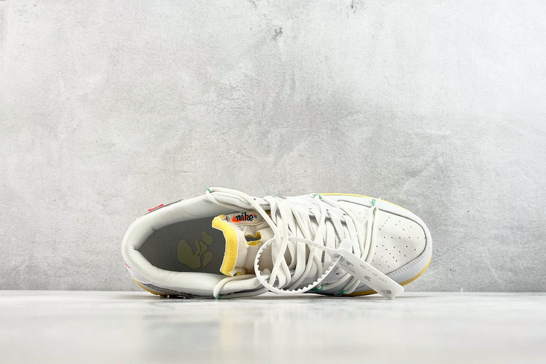 Off-White Shoes- Off-White Nike x Off White Dunk Low Lot 1 Trainers Comfortable Everyday Designer Shoes