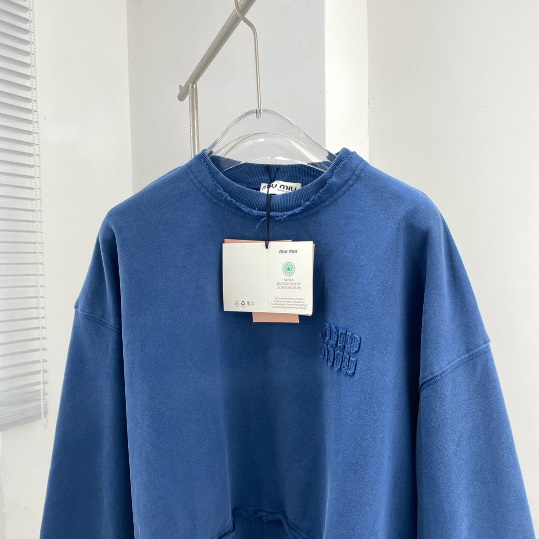 Hoodies- Miu M Sweatshirt Comfortable Luxury Streetwear Hoodie
