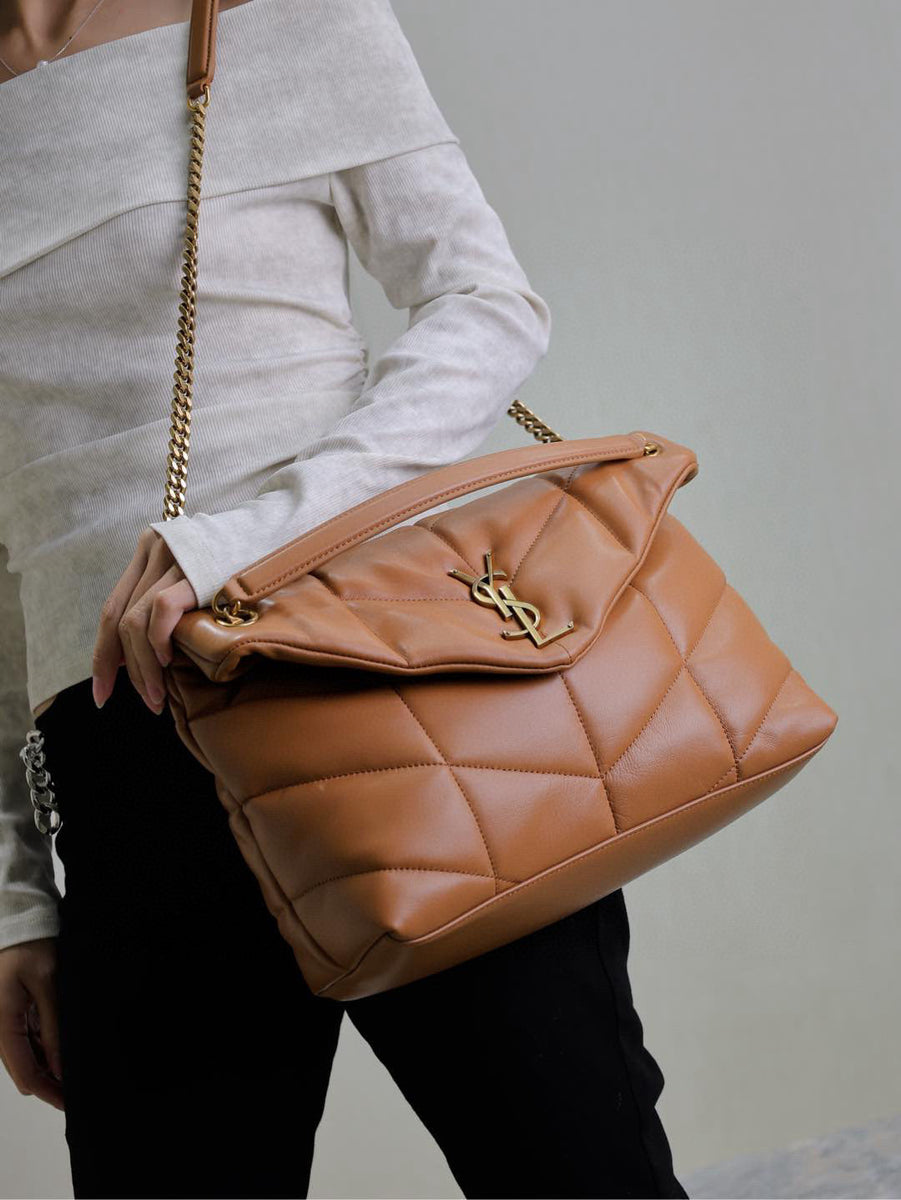 Saint Laurent Bags- Saint Laurent Loulou Medium Puffer Bag Elegant Everyday Designer Handbag