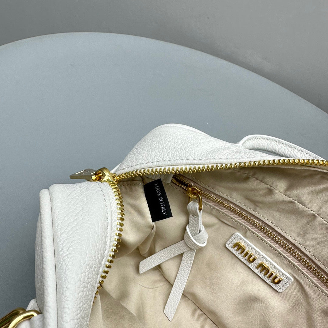 Bags- Miu M Arcadie Bag Luxury Designer Leather Handbag
