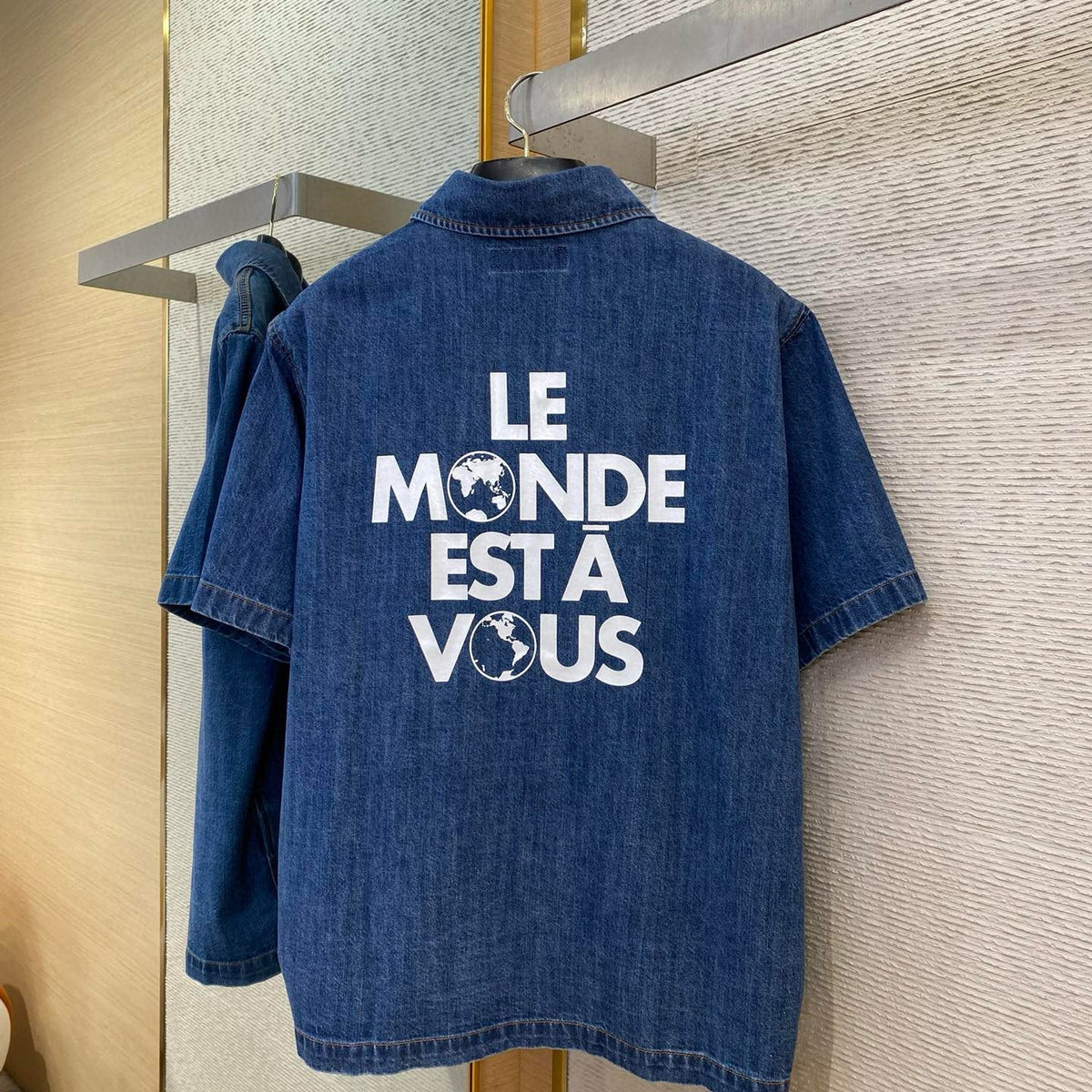 Louis Vuitton Tops- Louis Vuitton Lou Denim Shirt Elegant Everyday Designer Top
