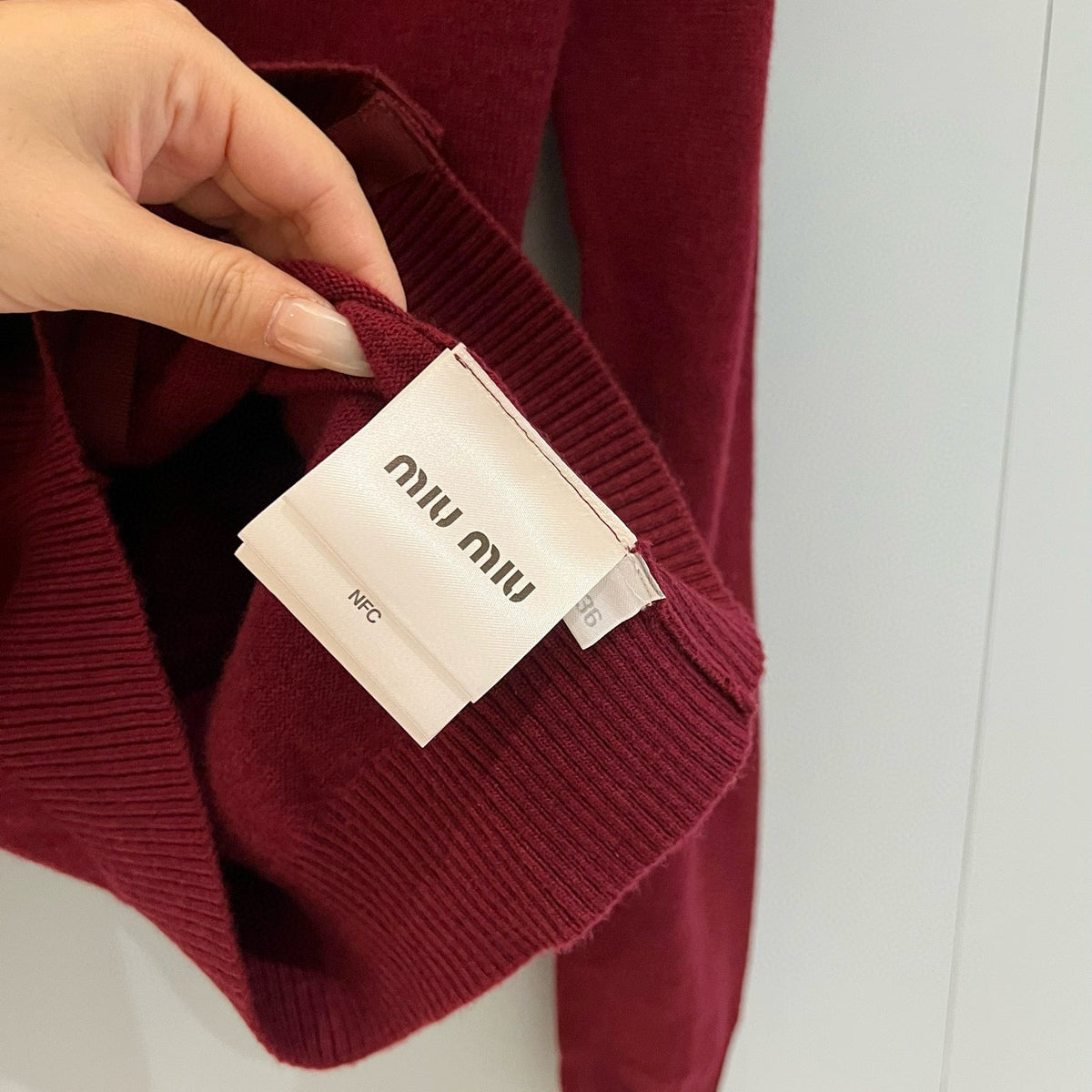 Sweaters- Miu M Cardigan Luxury Designer Knit Sweater