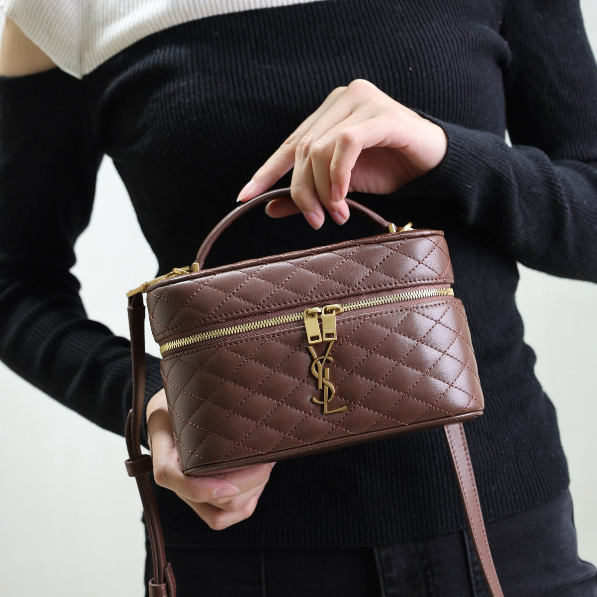 Saint Laurent Bags- Saint Laurent Gaby Vanity Bag Elegant Everyday Designer Handbag