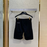 Velouxe Chrome Shorts detail shot – designer craftsmanship and quality