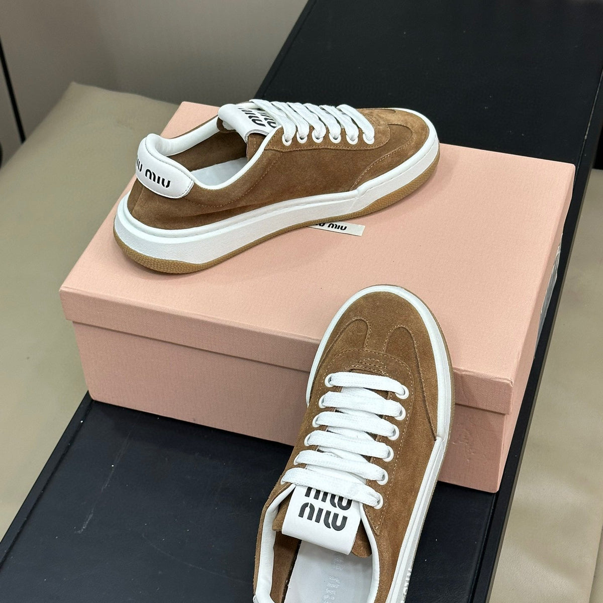 Shoes- Miu M Trainers Luxury Lifestyle Designer Footwear
