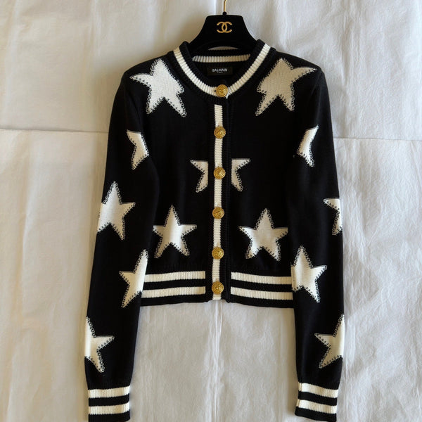 Balmain Cardigan – luxury designer piece at Velouxe